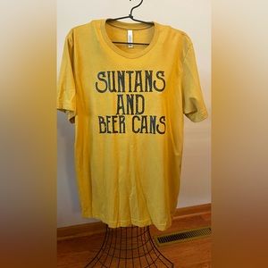 Bella canvas Gold T shirt Size XL